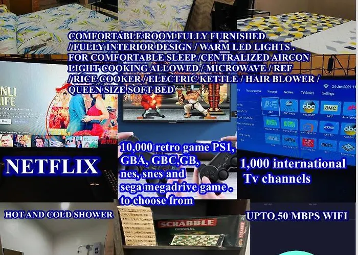Apartamento Staycation Residences Quality Transient Netflix Wifi International Cable Tv Hi Speed Fiber Internet Sanitize Manila