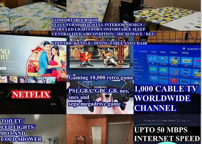 Apartamento Staycation Residences Quality Transient Netflix Wifi International Cable Tv Hi Speed Fiber Internet Sanitize *
